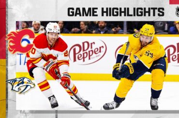 Flames @ Predators 1/16 | NHL Highlights 2023