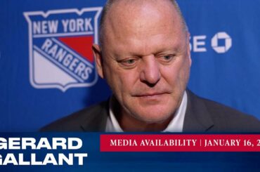 New York Rangers: Gerard Gallant Postgame Media Availability | Jan. 16, 2023