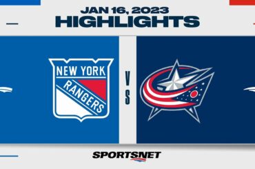NHL Highlights | Rangers vs. Blue Jackets - January 16, 2023