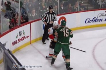 Mark Giordano vs Matt Hendricks Dec 15, 2018