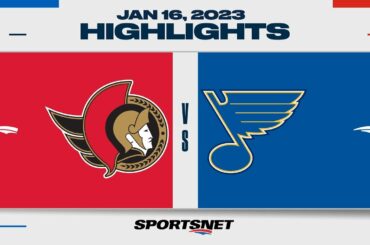 NHL Highlights | Senators vs. Blues - January 16, 2023