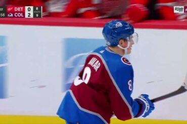 Valeri Nichushkin assists on Makar's goal vs Red Wings (16 jan 2023)