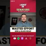 60 Second Recap: Ottawa Senators @ St. Louis Blues | #nhl Game Recap #shorts