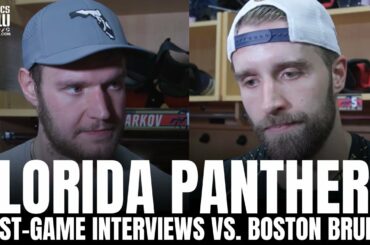 Sasha Barkov & Aaron Ekblad React to Florida Panthers Win vs. Boston Bruins, Measurement vs. Best