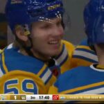 Nikita Alexandrov's second NHL goal vs Flames (10 jan 2023)