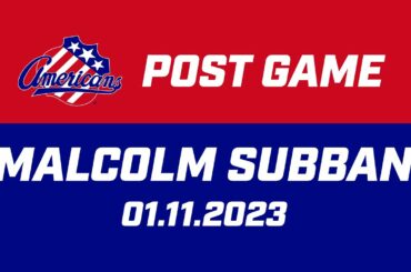 Malcolm Subban Post Game | 01.11.23