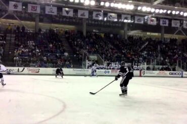 Slow Motion of Brett Pesce getting injured vs Providence