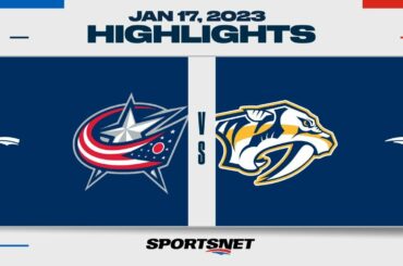 NHL Highlights | Blue Jackets vs. Predators - January 17, 2023