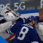 Brady Tkachuk Drops The Gloves With Jake Muzzin After Jostling With Frederik Andersen