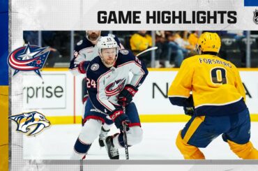 Blue Jackets @ Predators 1/17 | NHL Highlights 2023
