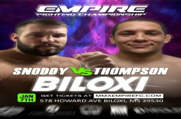 EFC 21- Logan Thompson VS Michael Snoddy CHAMPIONSHIP FIGHT