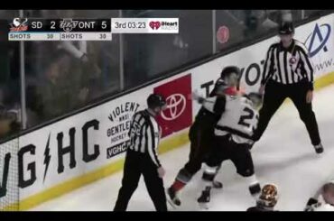 Lias Andersson vs Ben Groulx - AHL