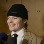 Cole Caufield talks about scoring at Madison Square Garden