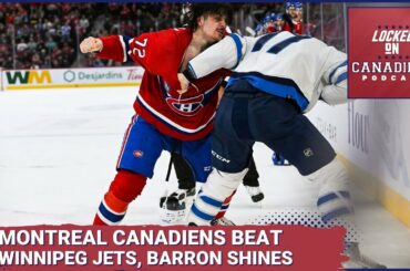 Montreal Canadiens beat Winnipeg Jets thanks to Barron, Montembeault, Dadonov, Hoffman, Xhekaj, Dach