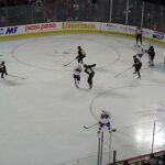 Laval Rocket's Kevin Poulin makes a big save vs. Cleveland Monsters' Josh Dunne 1/14/23