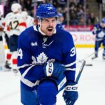 Matthews power play snipe puts Marner in the record books!