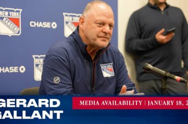 New York Rangers: Gerard Gallant Media Availability | Jan. 18, 2023