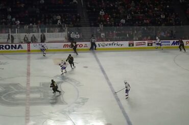 Trey Fix-Wolansky of the Cleveland Monsters scores vs. the Laval Rocket 1/14/23