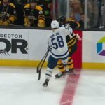 Did Michael Bunting kick Trent Frederic? - Have your say!