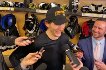 John Marino Pittsburgh Penguins Beaming After His Second Goal | PHN