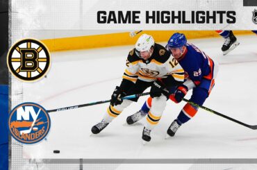 Bruins @ Islanders 1/18 | NHL Highlights 2022