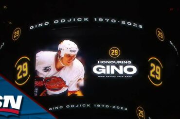 Vancouver Canucks Hold Tribute In Honour Of The Late Gino Odjick