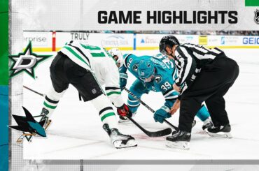 Stars @ Sharks 1/18 | NHL Highlights 2023