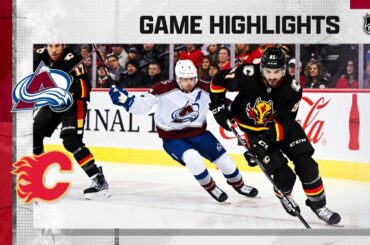 Avalanche @ Flames 1/18 | NHL Highlights 2023
