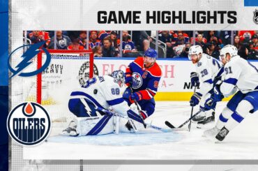 Lightning @ Oilers 1/19 | NHL Highlights 2023