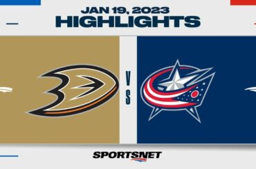 NHL Highlights | Ducks vs. Blue Jackets - January 19, 2023