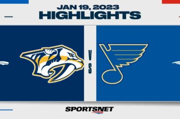 NHL Highlights | Predators vs. Blues - January 19, 2023