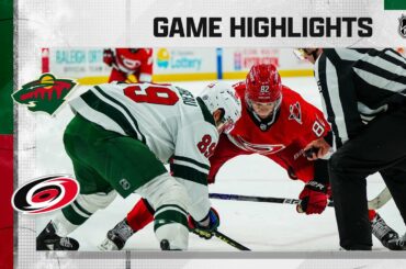 Wild @ Hurricanes 1/19 | NHL Highlights 2023