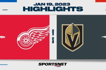 NHL Highlights | Red Wings vs. Golden Knights - January 19, 2023