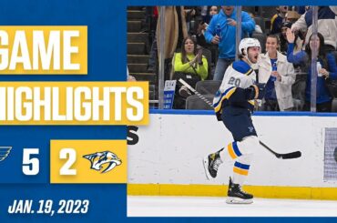 Game Highlights: Blues 5, Predators 2