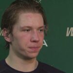 Wild's Boldy reacts to loss to Hurricanes