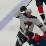 Brandon Duhaime And Nicolas Aube-Kubel Go At It In The Neutral Zone Before Dropping The Gloves