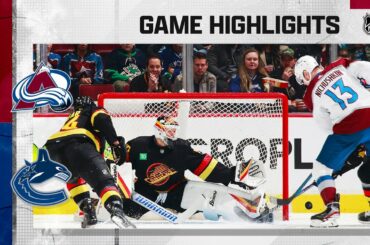 Avalanche @ Canucks 1/20 | NHL Highlights 2023