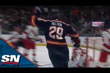 Islanders' Brock Nelson Scores Wraparound To Finish Off Incredible Solo Effort vs. Hurricanes