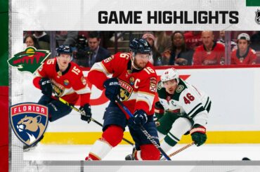 Wild @ Panthers 1/21 | NHL Highlights 2023