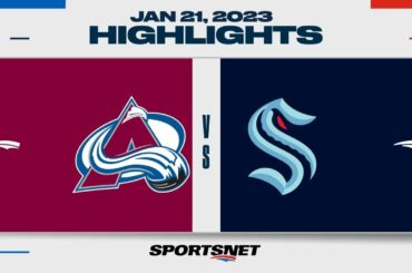 NHL Highlights | Avalanche vs. Kraken - January 21, 2023