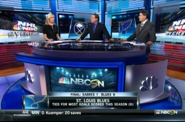 Jaden Schwartz post game interview Buffalo Sabres vs St. Louis Blues Nov 11 2014 NHL