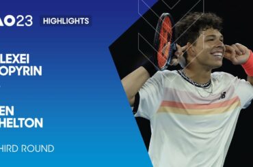 Alexei Popyrin v Ben Shelton Highlights | Australian Open 2023 Third Round