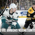 San Jose Sharks vs. Boston Bruins | Full Game Highlights