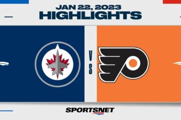NHL Highlights | Jets vs. Flyers - January 22, 2023