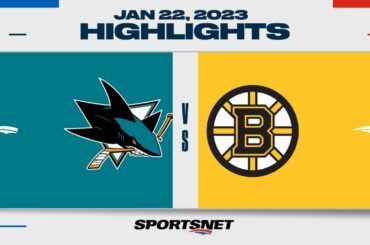 NHL Highlights | Sharks vs. Bruins - January 22, 2023