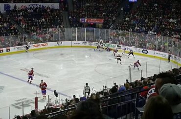 Riley Barber of the Laval Rocket scores vs. the Belleville Senators 2/1/20