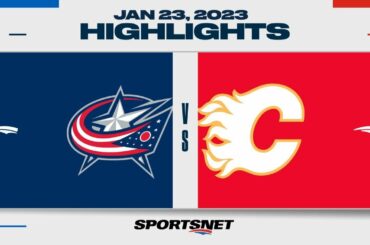 NHL Highlights | Blue Jackets vs. Flames - January 23, 2023