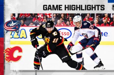 Blue Jackets @ Flames 1/23 | NHL Highlights 2023