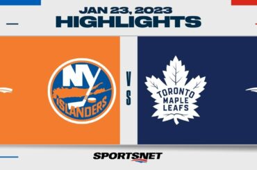 NHL Highlights | Islanders vs. Maple Leafs - January 23, 2023
