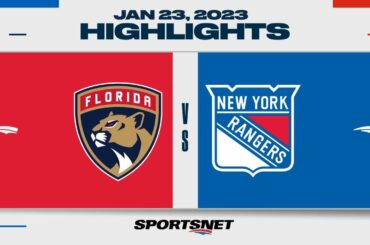 NHL Highlights | Panthers vs. Rangers - January 23, 2023